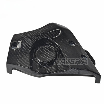 AISKA Motorcycle Carbon Fiber Engine Cover Front Chain Case Guard Cover Sprocket Fairing for Yamaha MT07 FZ07 2018-2022