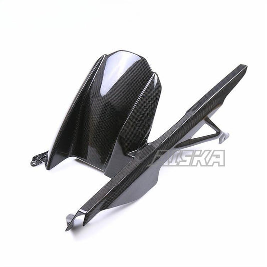 AISKA 3K Pure Carbon Fiber Motorcycle Rear Fender Splash Chain MudGuard Rear Hugger for BMW S1000RR M1000RR S1000R 2019-2025