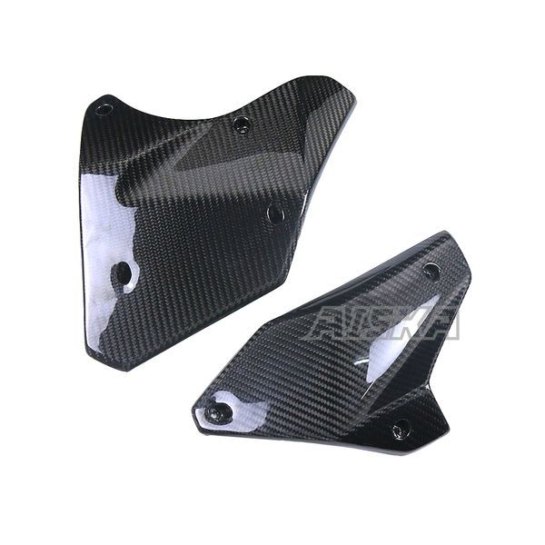 AISKA Full 3K Dry Carbon Fiber Motorcycle Engine Lower Cover Side Panel Protector for Kawasaki Ninja H2 H2R 2015-2024