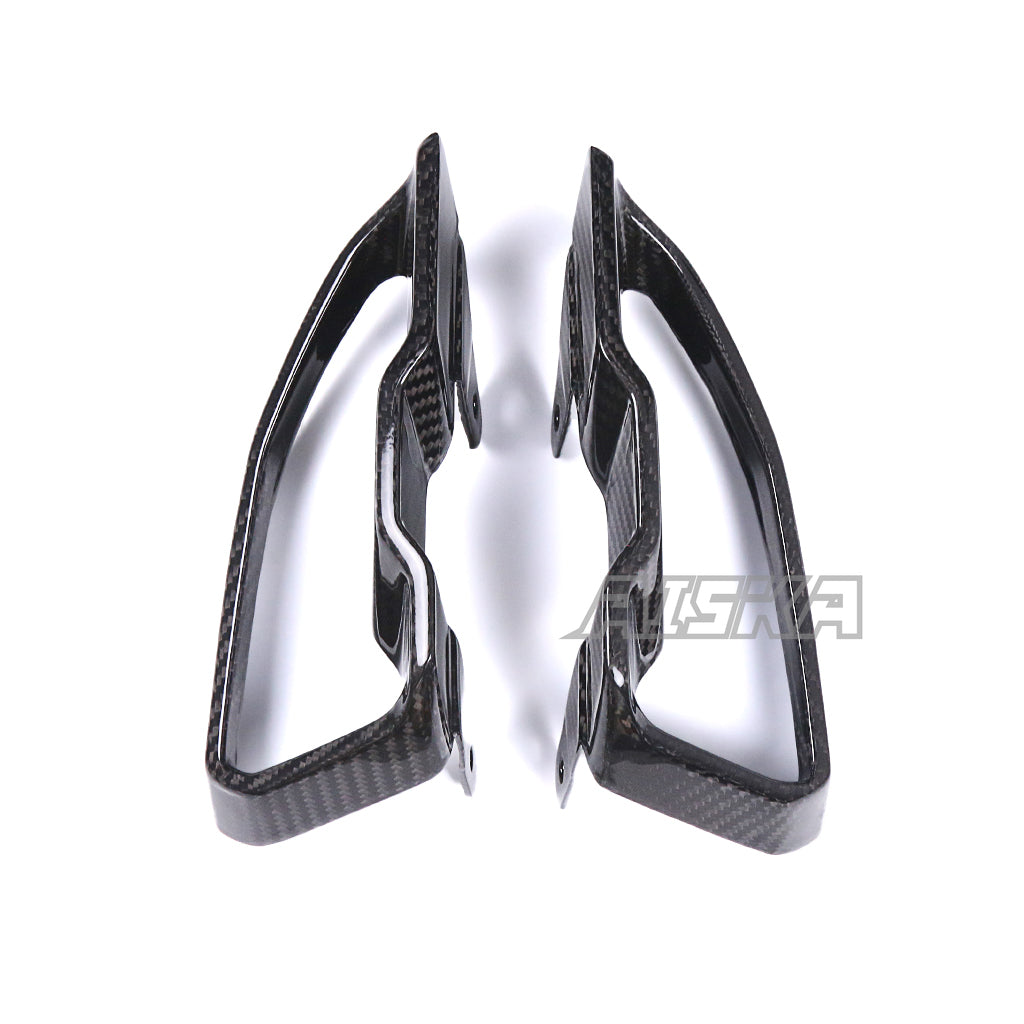 AISKA Dry Carbon Fiber Motorcycle Front Air Intakes Cover for Yamaha MT10 FZ10 2016-2021 2018 2019