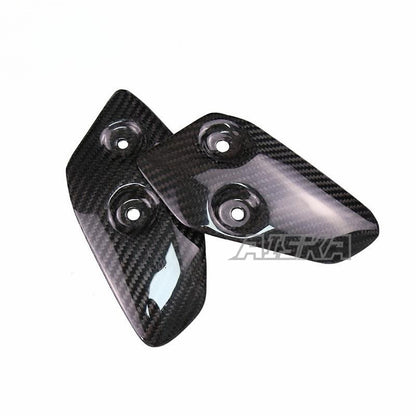 AISKA 100% Dry Carbon Fiber Motorcycle Fairings Motorcycle Heel Guard Cover for Yamaha MT07 MT-07 2014-2017