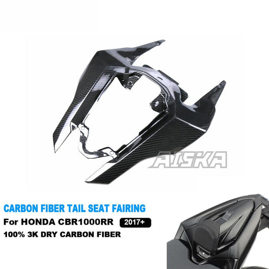 AISKA 100% 3K Full Dry Carbon Fiber Motorcycle Tail Rear Seat Upper Fairing Cowl for Honda CBR1000RR 2017-2024