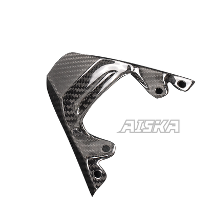 AISKA 3K Dry Carbon Fiber Motorcycle Rear Seat Tail Light Cover Fairing Cowl for Kawasaki ZX-6R 2019-2024 Model Years
