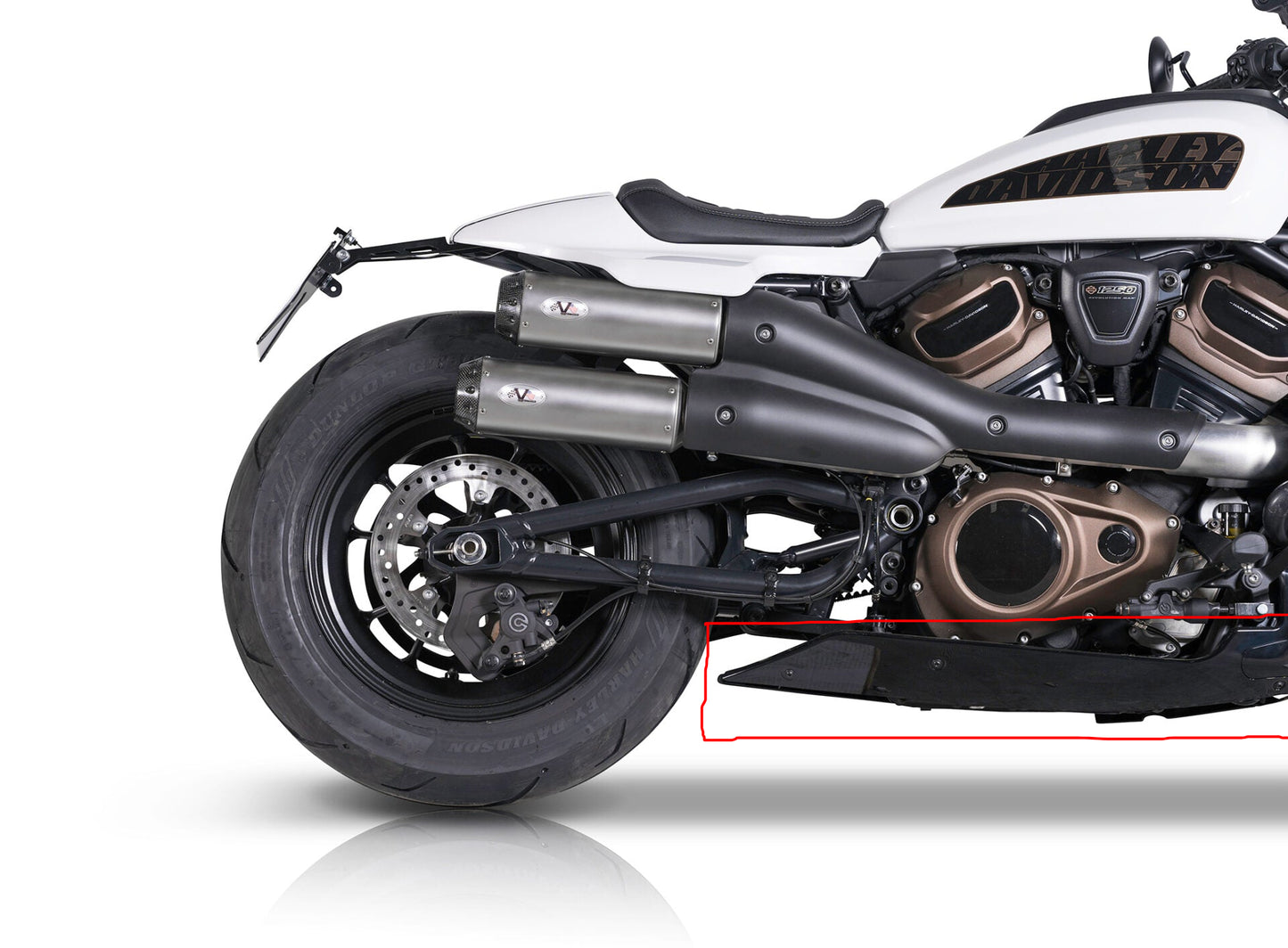 AISKA 3K Pure Carbon Fiber Motorcycle Accessories Lower Air Deflector Side Panel Cover for Harley Davidson Sportster S 2021+