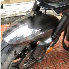 AISKA 100% 3K Dry Carbon Fiber Motorcycle Accessories Front Fender Hugger Mudguard Fairing for Kawasaki Ninja 650 2014-2024