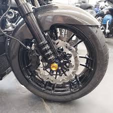 AISKA Dry Carbon Fiber Motorcycle Front Fender Hugger for Harley Davidson Touring Street Glide Road King Road Glide 2014-2024