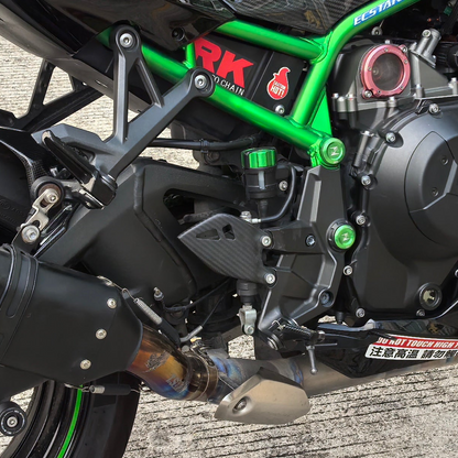 AISKA Kawasaki Z H2 2021-2024 Carbon Fiber Heel Guards