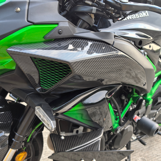 AISKA Kawasaki Z H2 2021-2024 Carbon Fiber Air Intake Pipe Cover