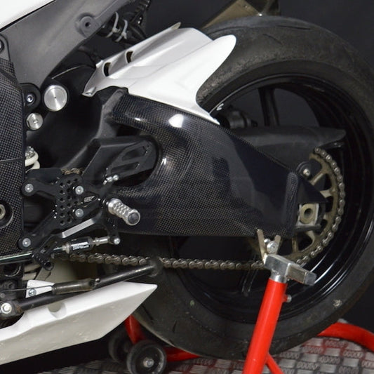 AISKA Kawasaki Ninja ZX-6R 2019-2025 Carbon Fiber Rear Swingarm Cover