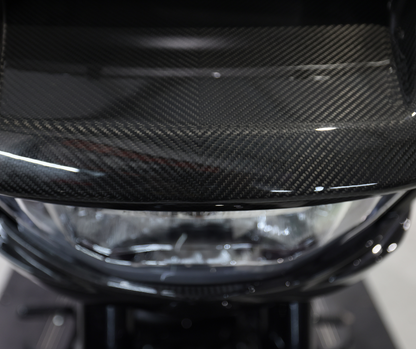 AISKA Carbon 3K Dry Carbon Fiber Motorcycle Front Headlight Fairings for Harley Davidson Softail Low Rider S ST 2022-2025